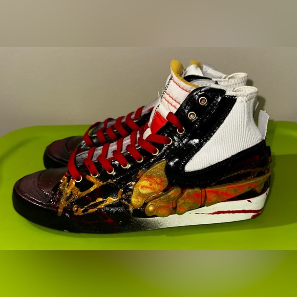 Nike Blazer Jumbo Custom Dino Bones Nike Check (SIZE 9.5) - Picture 1 of 6